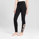 Women's High Waist Caged Ankle Leggings - Mossimo Supply Co. Black