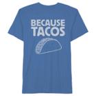 Hybrid Apparel Men's Because Tacos T-shirt Royal Heather Xxlarge, Size: