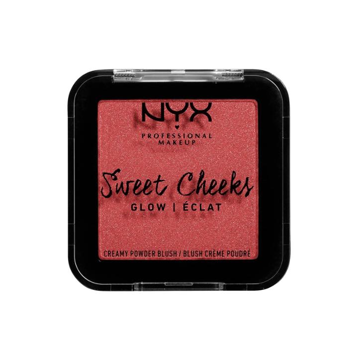 Nyx Professional Makeup Sweet Cheeks Creamy Powder Blush Glowy Citrine Rose - 0.17oz, Citrine Pink