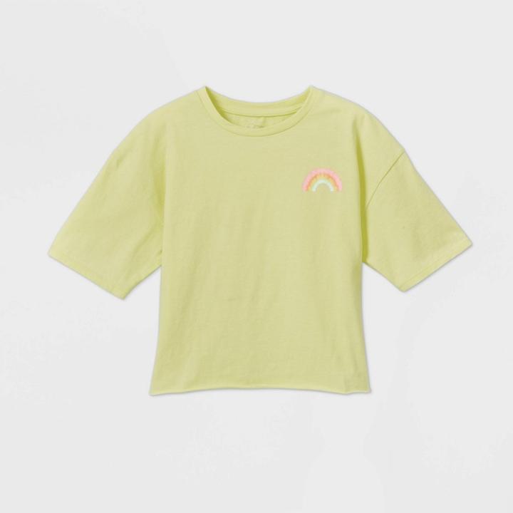 Girls' Boxy T-shirt - Art Class Yellow