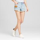 Women's Jean Cutoff Shorts With Buttons & Patches - Mossimo