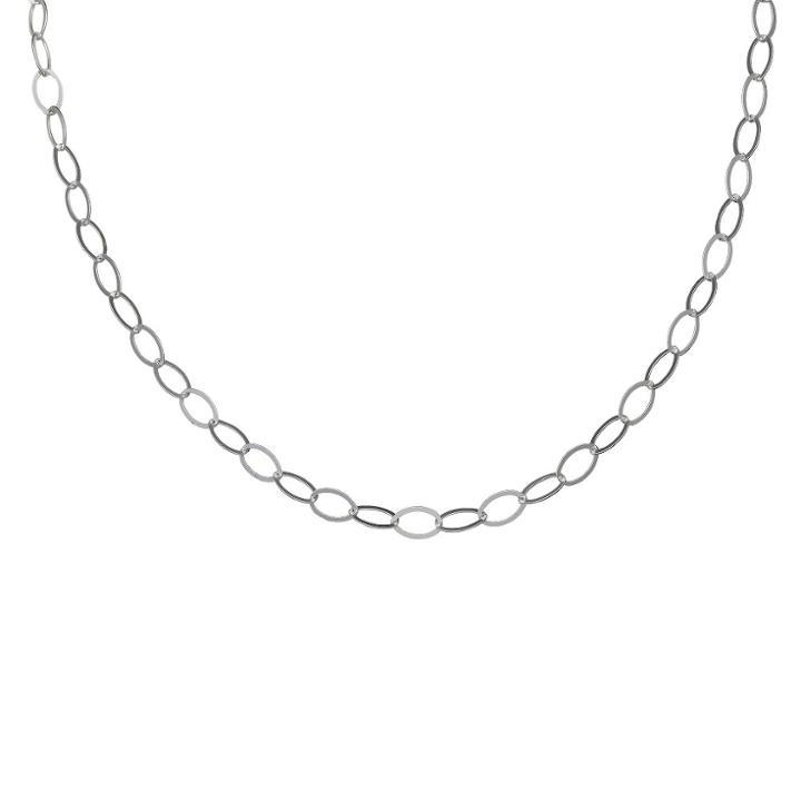 Target Women's Oval Link Rolo Necklace In Sterling Silver (18),