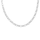 Target Women's Oval Link Rolo Necklace In Sterling Silver (18),