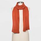 Women's Oblong Scarves - A New Day Orange One Size, Women's