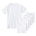 Hanes Men's 5pk V-neck T-shirt - White