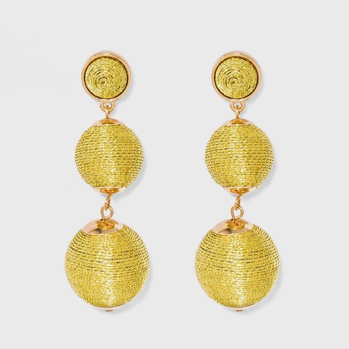 Sugarfix By Baublebar Ball Drop Earrings - Gold, Girl's