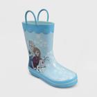 Toddler Girls' Disney Frozen Pull-on Rain Boots - Blue