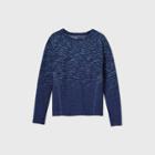 Girls' Seamless Long Sleeve T-shirt - All In Motion Navy