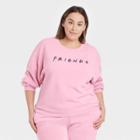 Women's Friends Logo Plus Size Graphic Sweatshirt - Pink