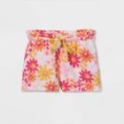 Toddler Girls' Floral Pull-on Shorts - Cat & Jack Pink