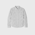 Men's Polka Dot Untucked Slim Fit Button-down Shirt - Goodfellow & Co White