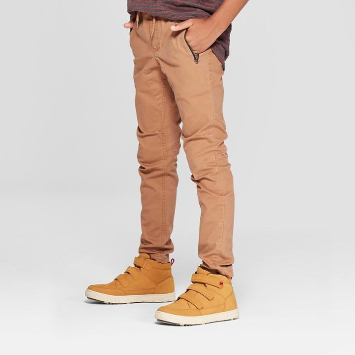 Boys' Moto Chino Pants - Art Class Beige