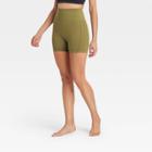 Women's Ultra High-rise Seamless Bike Shorts 2.5 - Joylab Army Green