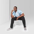 Men's Big & Tall Tie Dye Casual Fit Short Sleeve T-shirt - Original Use Turquoise