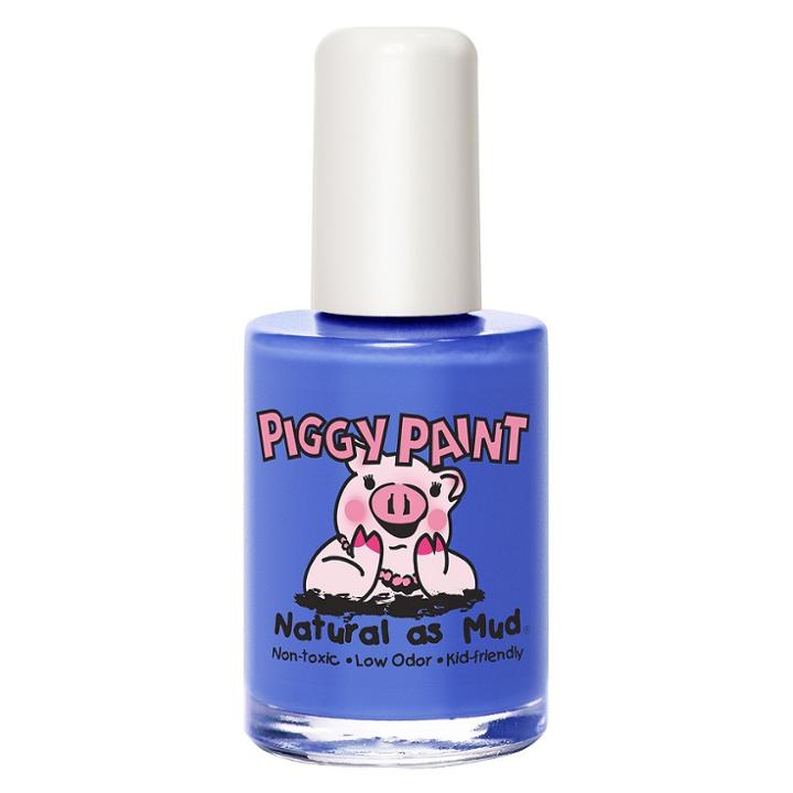 Piggy Paint Non-toxic Nail Polish - Blueberry Patch - 0.5 Oz, Matte Bright Blue