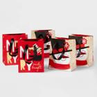 5ct Snowman Merry Gift Bags - Wondershop