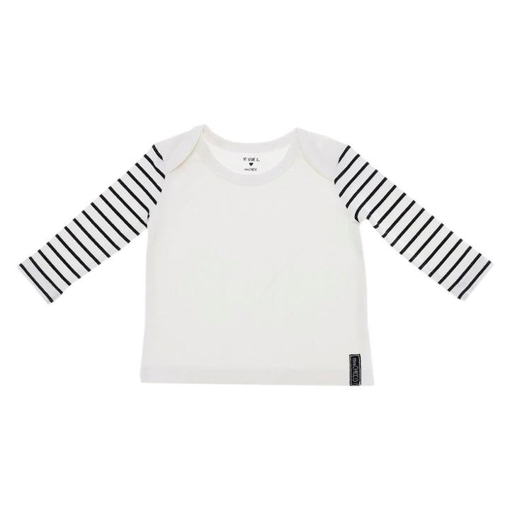 Chicco Baby Long Sleeve Shoulder T-shirt - White Newborn