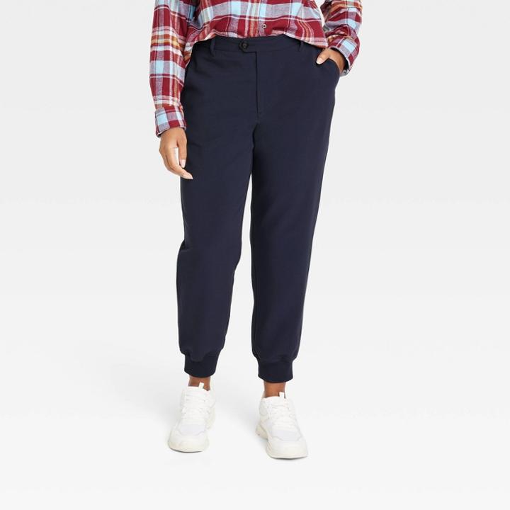 Houston White Adult Tailored Jogger Pants - Navy Blue