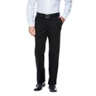 Haggar H26 - Men's Straight Fit No Iron Pants Black 38x30,