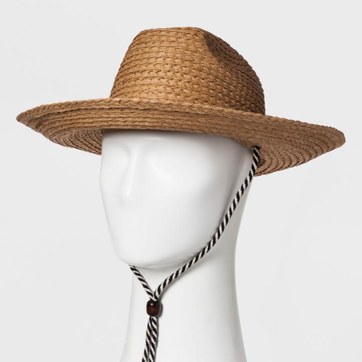 Men's Raffia Straw Panama Hats - Goodfellow & Co Tan