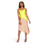 Women's Two-tone Slip Dress - Cushnie For Target Lime Green/tan