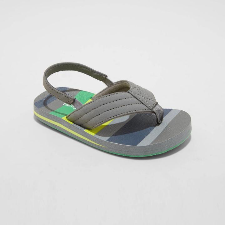 Toddler Ash Sandals - Cat & Jack Gray/green