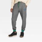 Houston White Adult Logo Jogger Pants - Heather Black Xxs/xs