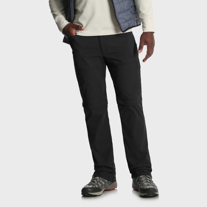 Wrangler Men's Outdoor Oatman Zip Off Pants - Black