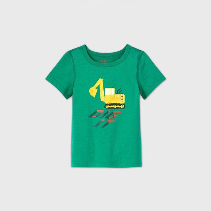 Toddler Boys' Adaptive Truck Graphic T-shirt - Cat & Jack Green