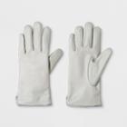 Women's Leather Glove With Tech Touch - A New Day Gray