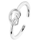 Elya Love Knot Open Ring - Silver (size