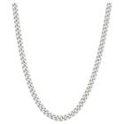 Tiara Sterling Silver 20 Gourmette Chain Necklace, Size: