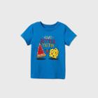 Toddler Boys' Short Sleeve Pizza Graphic T-shirt - Cat & Jack Blue