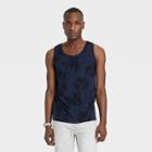 Men's Tie-dye Relaxed Fit Scoop Neck Tank Top - Goodfellow & Co Blue