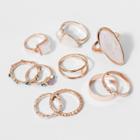 Shiny And Textured With Geometric Shapes Single Rings 10ct - Wild Fable Rose Gold,