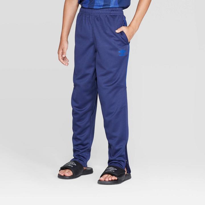 Umbro Boys' Warm Up Track Pants - Navy Blue