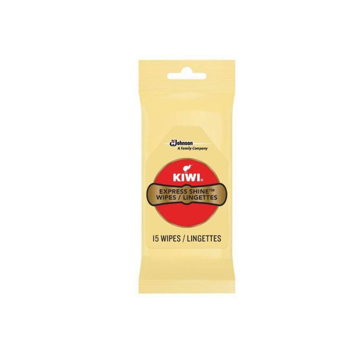 Kiwi Express Clean And Shine Wipes 15ct, Adult Unisex, Clear