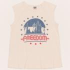 Junk Food Women's Plus Size Freedom Tank Top - White