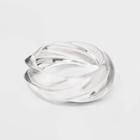 Twisted Acrylic Bangle Bracelet - A New Day Clear