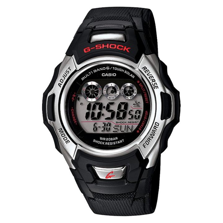 Men's Casio Solar And Atomic G-shock Watch - Black (gwm500a-1), Black/silver