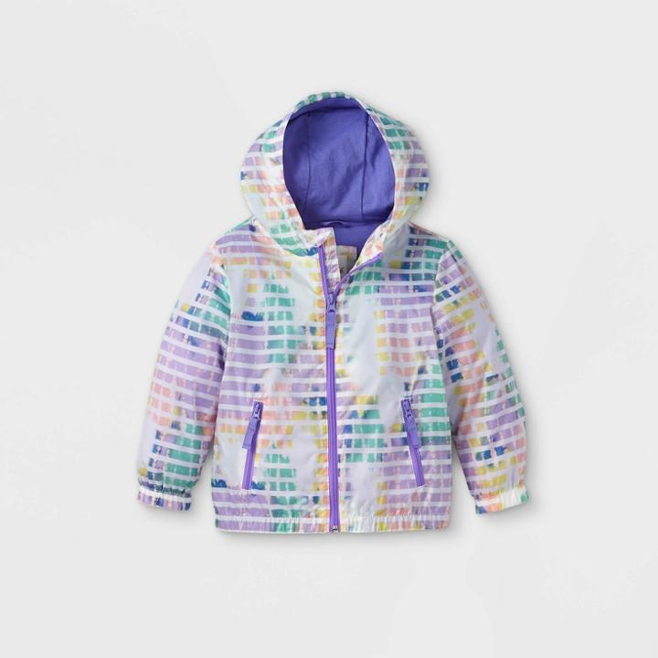 Toddler Girls' Tie-dye Windbreaker Jacket - Cat & Jack