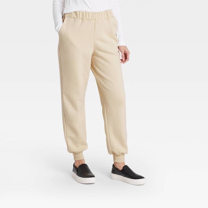 Women's French Terry Jogger Pants - Prologue Yellow