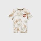 Boys' Tie-dye Short Sleeve Graphic T-shirt - Art Class White/green