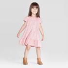 Oshkosh B'gosh Toddler Girls' Floral Dot Flutter Sleeve Dress - Pink