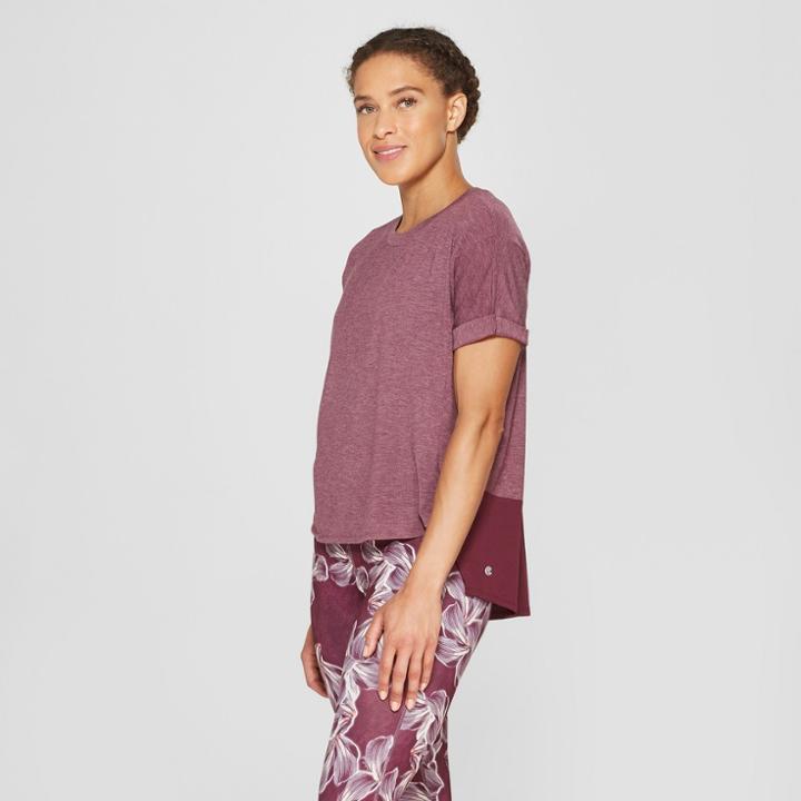 Women's Performance Boxy High Low Top - C9 Champion Dark Berry Heather/dark Berry