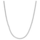 Tiara Sterling Silver 18 Round Snake Chain Necklace, Women's, Size: 18 Inch, White