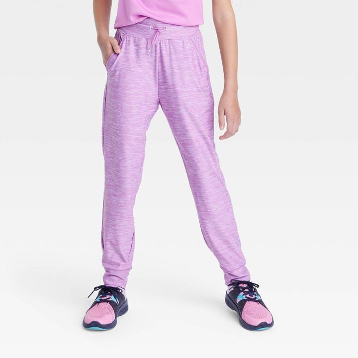Girls' Soft Stretch Joggers - All In Motion Purple