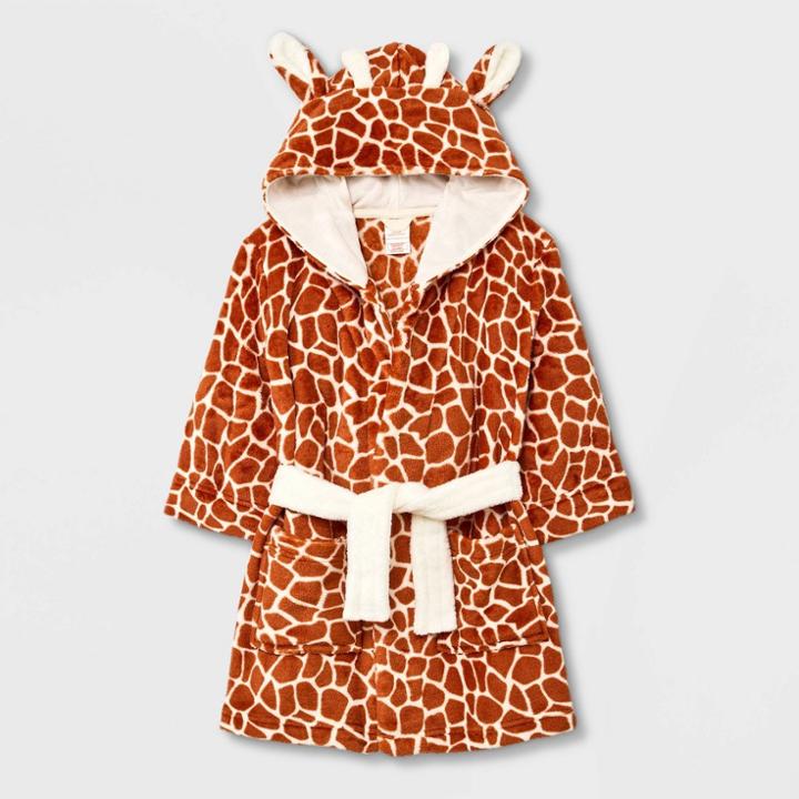 Toddler Girls' Giraffe Robe - Cat & Jack Tan