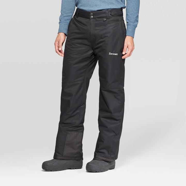 Men's Outdoor Snow Pants - Zermatt Black