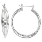 Target Hoop Earrings Plated Brass 3 Interlocking -